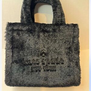 Kate spade faux fur black ellie